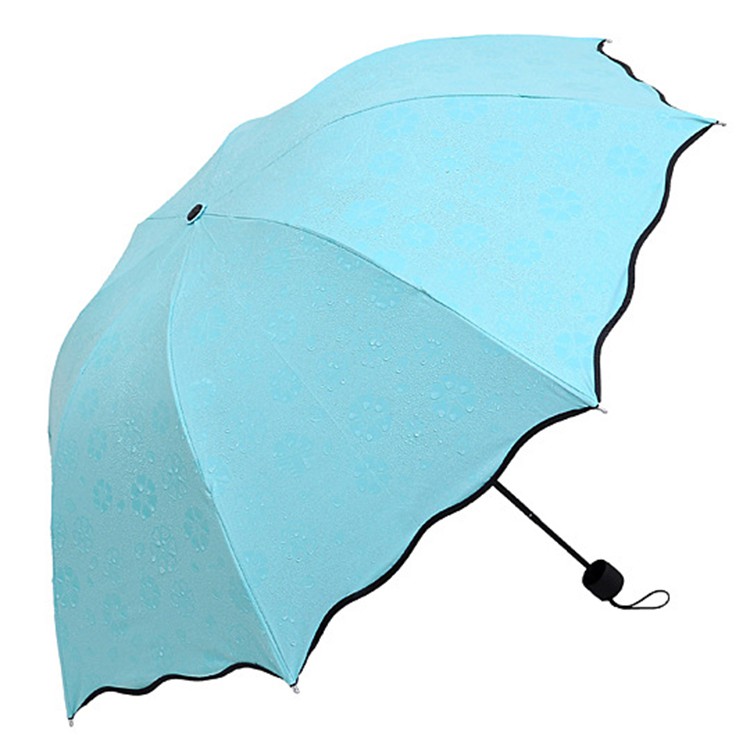 Ô dù che mưa,che nắng chống tia UV, phong cách Hàn Quốc - Ô hiện hoa văn khi có mưa