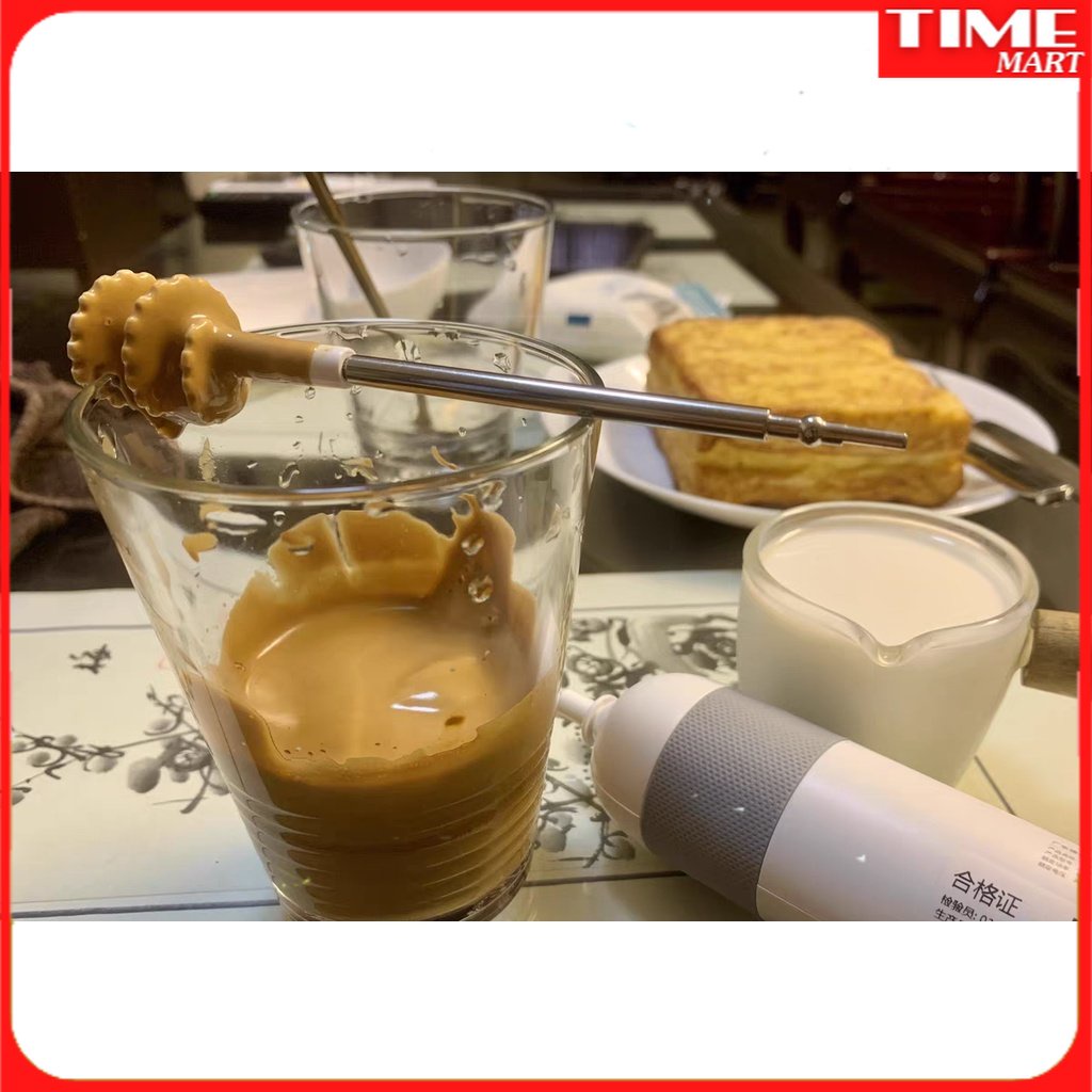 [CHÍNH HÃNG] Máy đánh trứng điện Delma. Máy khuấy cà phê tiện lợi. Máy đánh bọt cafe, sữa chua Mini cầm tay [TIME_MART]