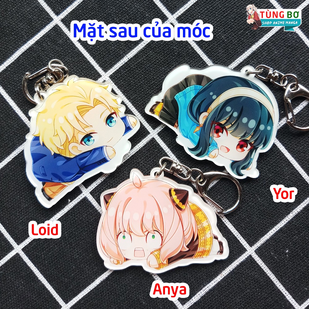 Móc Khóa Anime Spy X Family (In 2 Mặt Khác Nhau)