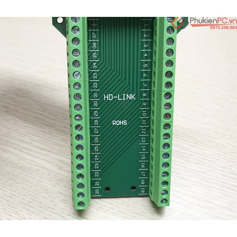 Đầu nối DB37 Male vặn vít, terminal block