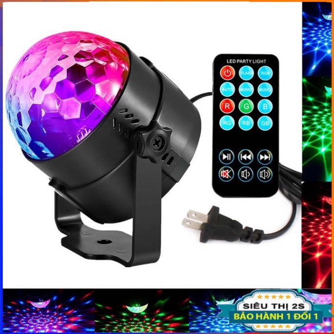 Đèn Led Xoay Trang Trí 7 Màu Cảm Ứng Xoay Theo Nhạc phiên bản mới nhất 2022