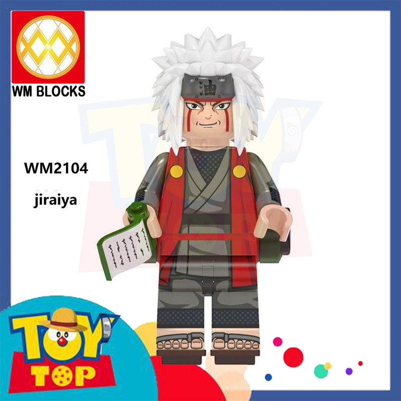 [Một con] Minifigures đồ chơi Naruto Ninja Konoha Hokage , Zabuza , Jiraiya , Sakura .... hãng WM mã WM6107 WM6108