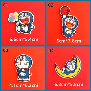 Miếng vá ủi thêu hình Doraemon độc đáo