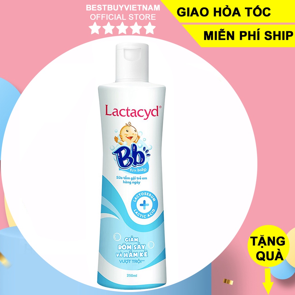 Sữa tắm chống rôm sảy Lactacyd bb bé sơ sinh 60ml