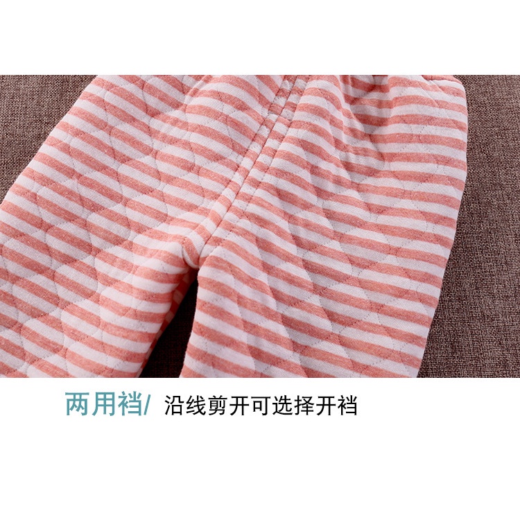 Bộ đồ ngủ vải cotton tay dài có đệm ngực màu sắc thời trang mùa đông dành cho bé 66-110cm