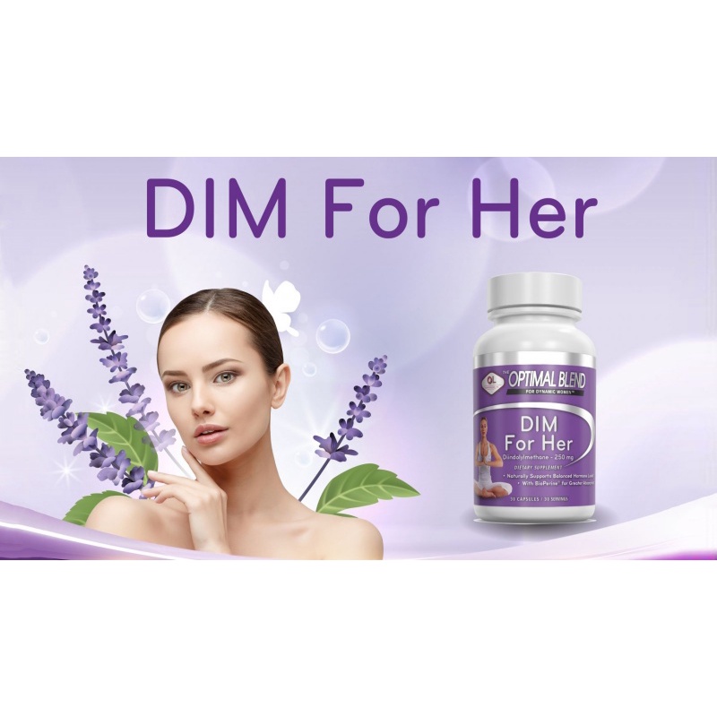 Viên Uống Nội Tiết Tố Nữ Dim For Her Olympian Labs Giúp Sản Sinh Estrogen Tốt Cho Nữ Giới (Hộp 30 Viên)
