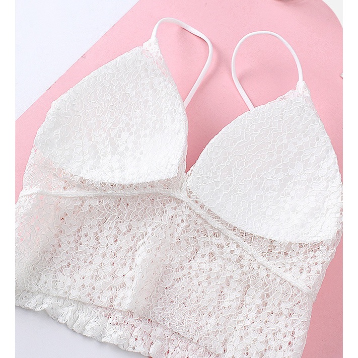 Áo bra nữ ren hai dây cao cấp, thiết kế đơn giản, trẻ trung, dễ phối đồ, phù hợp dưới 60kg (MS 04064) Anna Shop