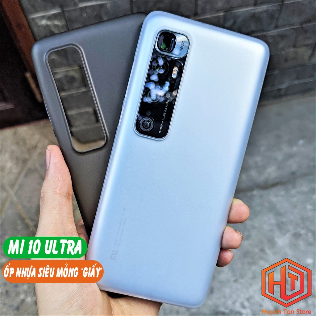 Ốp lưng xiaomi 10 ultra dẻo nhựa siêu mỏng giấy chống bám vân tay bảo vệ camera phụ kiện điện thoại huỳnh tân store.
