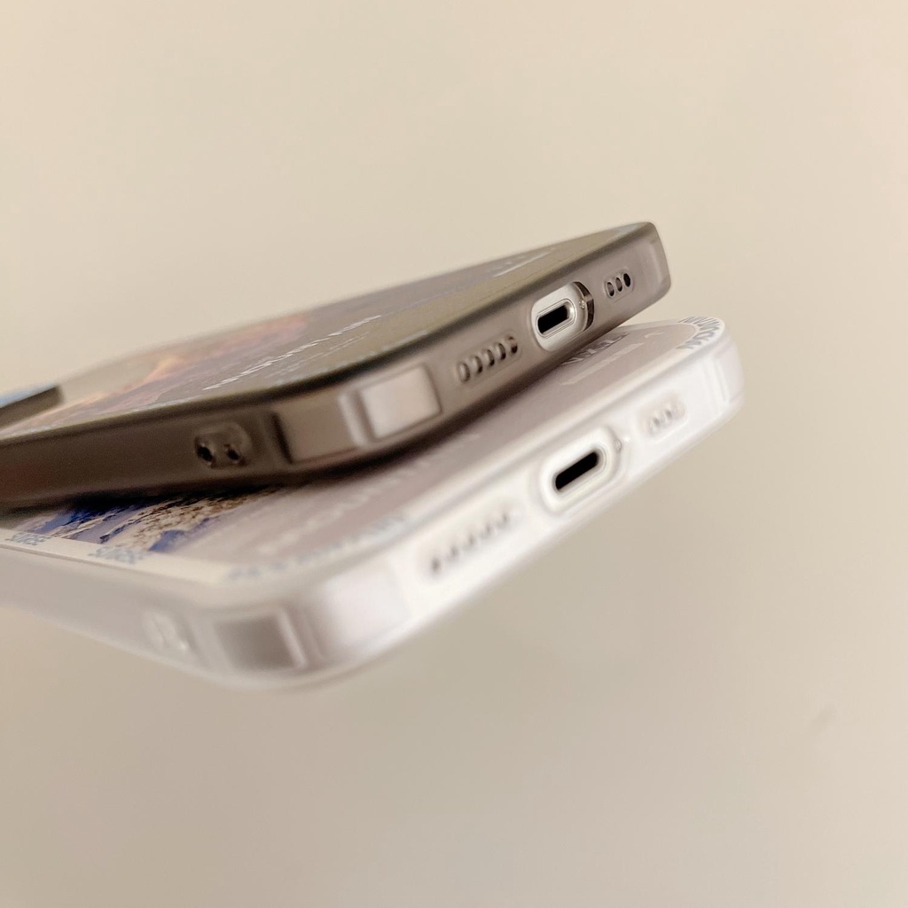 Ốp điện thoại TPU trong suốt họa tiết ngọn núi thích hợp cho iphone 13 12 11 pro max x xr xsmax 7 / 8plus