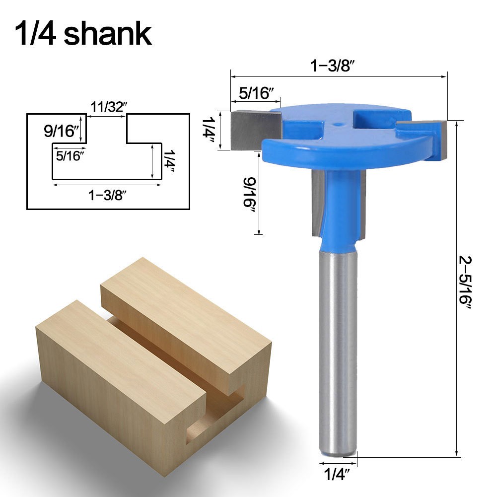 Mũi Soi Tấm Rãnh Gỗ Thanh Nhôm Chữ T cốt 6mm và 6.35mm.