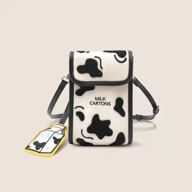 Túi Đeo Chéo Canvas Nylon Đựng Điện Thoại Hình Hộp Sữa 2022 Thời Trang Cho Nữ