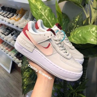 Giày sneaker af1 trắng đỏ thấp cổ
