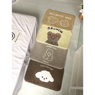 Thảm lau chân Gấu siêu thấm nước phong cách Hàn Quốc.