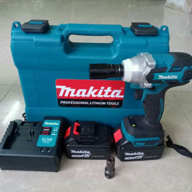 MÁY SIẾT BULONG MAKITA 72V-MÁY BẮN VÍT TÔN KHÔNG CHỔI THAN LOẠI 2 PIN