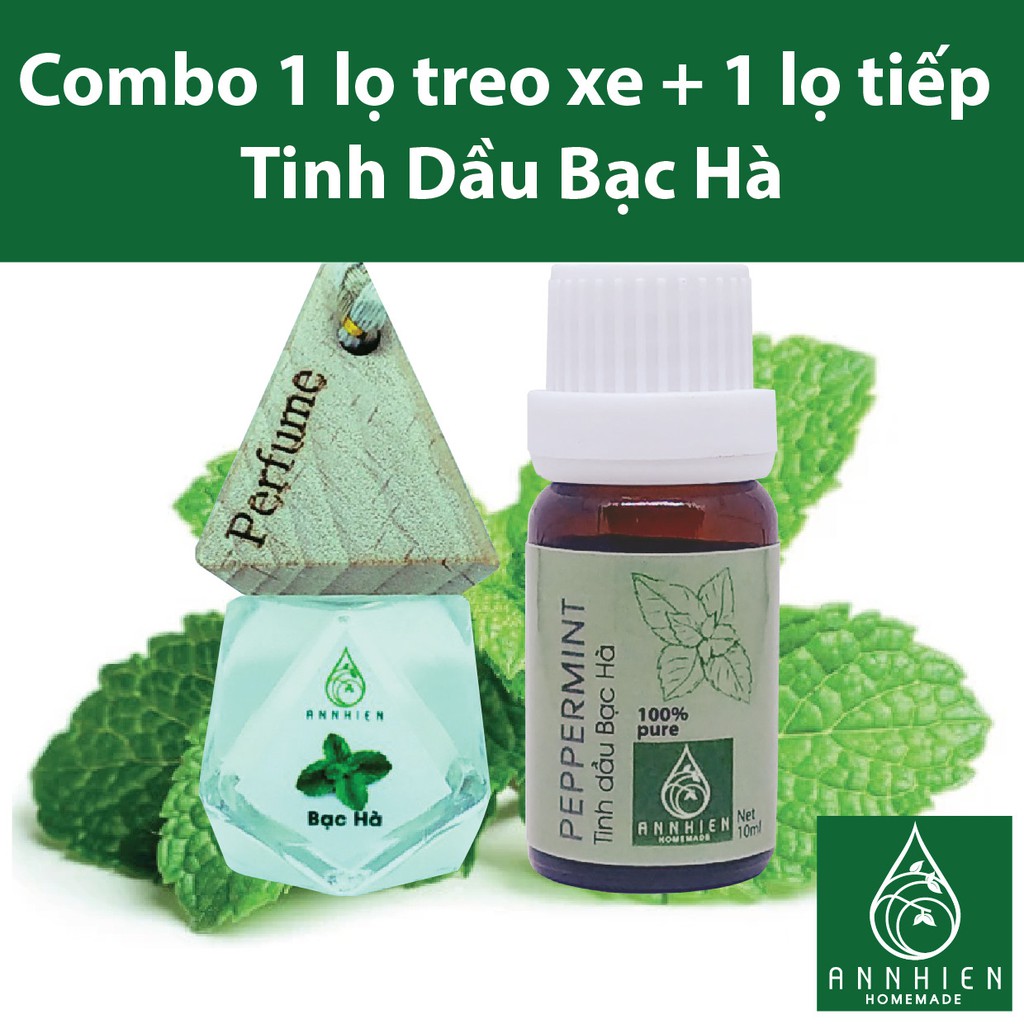 Combo 1 tinh dầu treo xe ô tô + 1 lọ tiếp tinh dầu 10ml