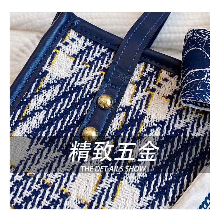 Túi đeo vai JASMIN NOIR vải len phong cách sành điệu độc đáo cho nữ