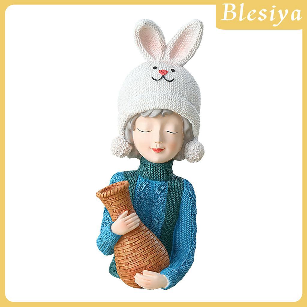 (Hàng Mới Về) Bình Hoa Trang Trí Nội Thất Hình Cô Gái Xinh Xắn