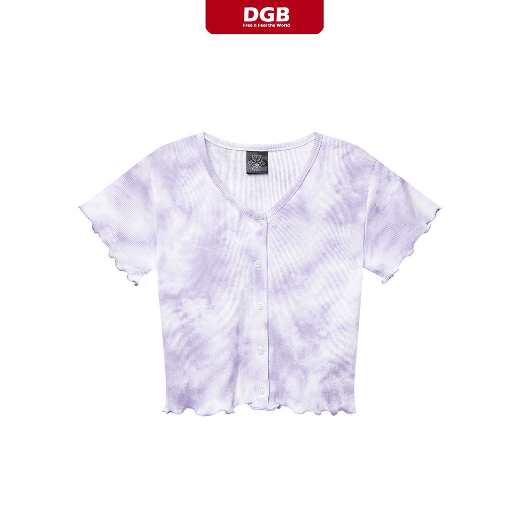 CROPTOP DRAGONBYBOI FREESIZE - TÍM VÀ XANH