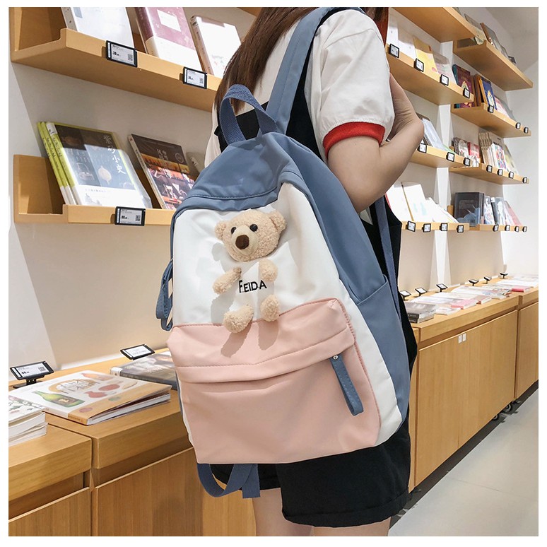 BALO NỮ THỜI TRANG✨FREESHIP✨ PHONG CÁCH HÀN QUỐC (TẶNG KÈM GẤU BÔNG DỄ THƯƠNG)-GIÁ TỐT NHẤT