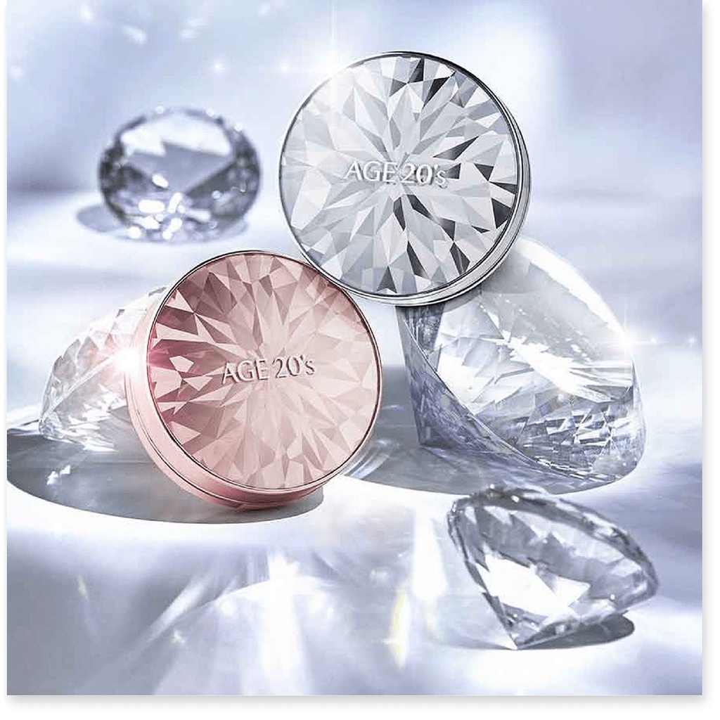 Phấn Nền Lạnh Kim Cương Age 20's Essence Cover Pact Original SPF 50+/PA+++ Diamond Edition (12.5g Kèm Refill) | BigBuy360 - bigbuy360.vn