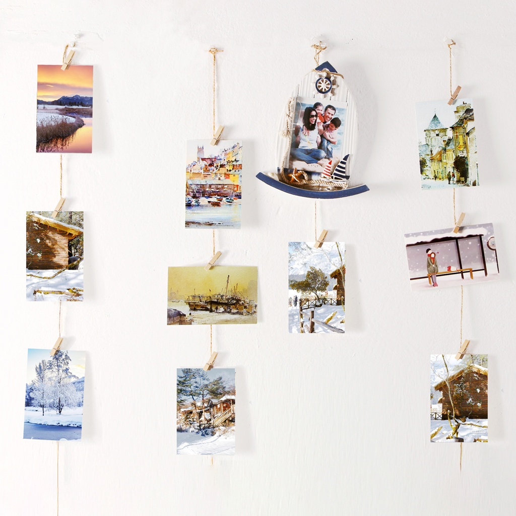 [ GIÁ HẠT RẺ ] Kẹp Gỗ Mini Trang Trí Thủ Công Nhiều Màu Sắc