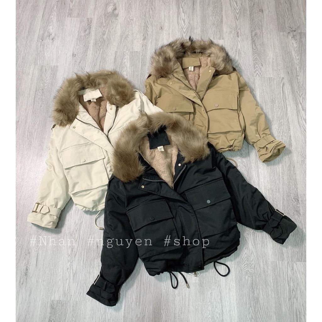 Áo Par.ka rút eo trần lông