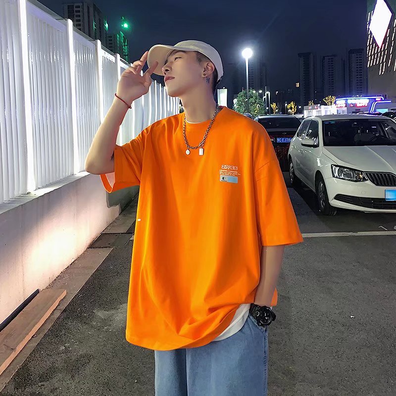 Áo Thun Tay Ngắn Dáng Rộng In Họa Tiết Thời Trang Mùa Hè Phong Cách Hàn Quốc Cho Nam Và Nữ Size M-5XL