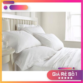 Vỏ chăn trắng trơn cotton cvc cho Khách sạn.nhà nghỉ .homesty