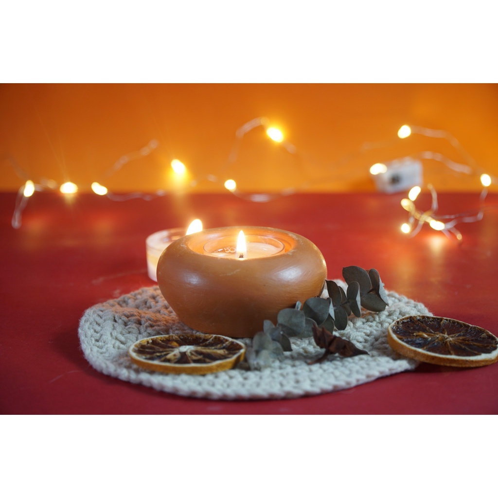 Đồ Bỏ Nến Tealight Đất Nung - Trang Trí Tiệc và Giáng Sinh