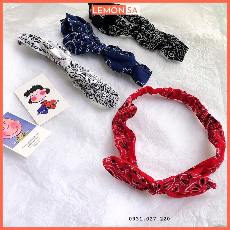 Bờm tóc bandana băng đô tóc tai thỏ - Mã BD002