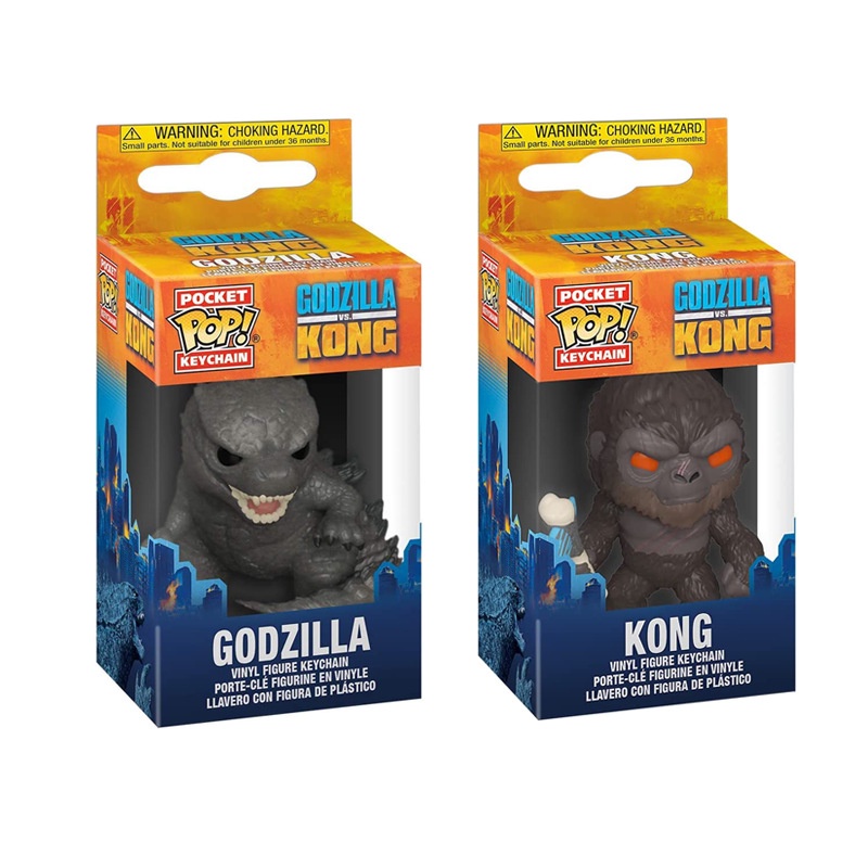 Móc khóa hình nhân vật Godzilla 2 bằng PVC đáng yêu