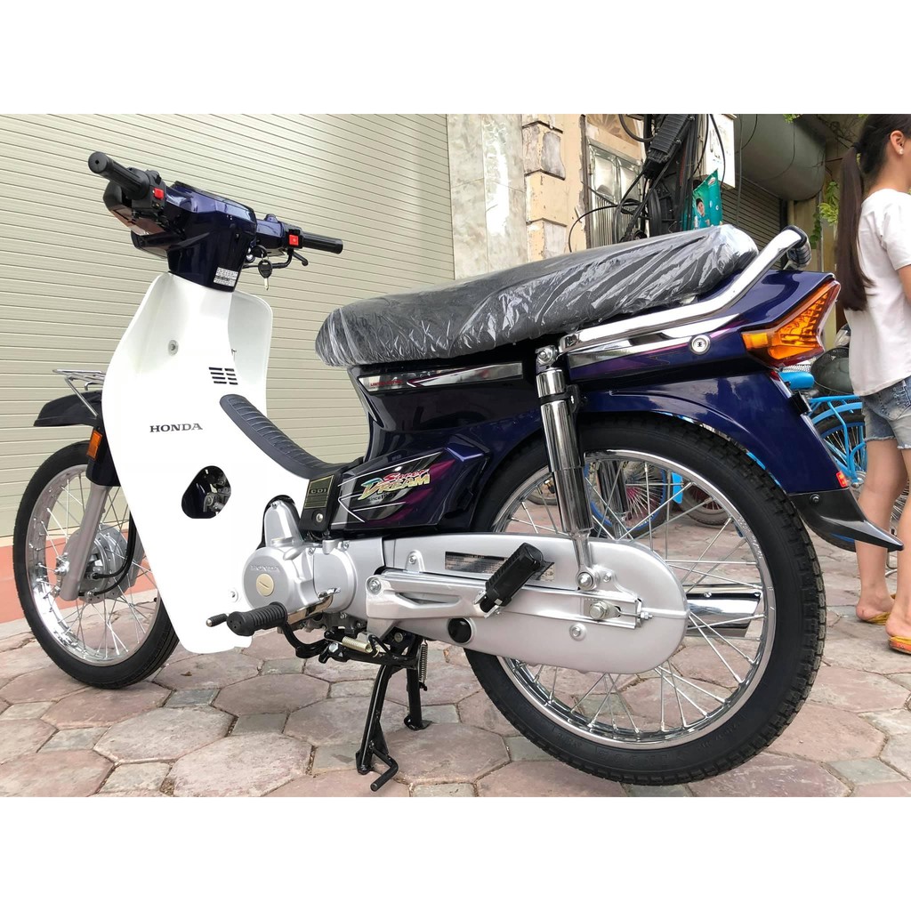 Dàn Áo - Bộ vỏ nhựa Dream ABS cao cấp XANH GP, lắp cho các xe Honda Dream II Thái Việt, TQ )