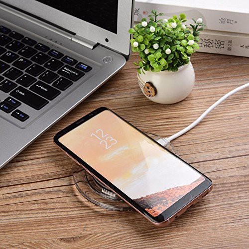 Sạc không dây dạng dĩa dành cho IPhone X 8 Samsung S7 S7 Edge đầy tiện lợi