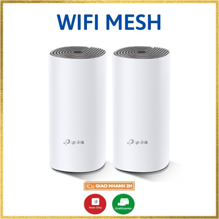 Wifi mesh Tplink,Hệ thống phát wifi mesh TP-Link Deco E4 (2-Pack) - Hàng Chính Hãng BH 24 tháng