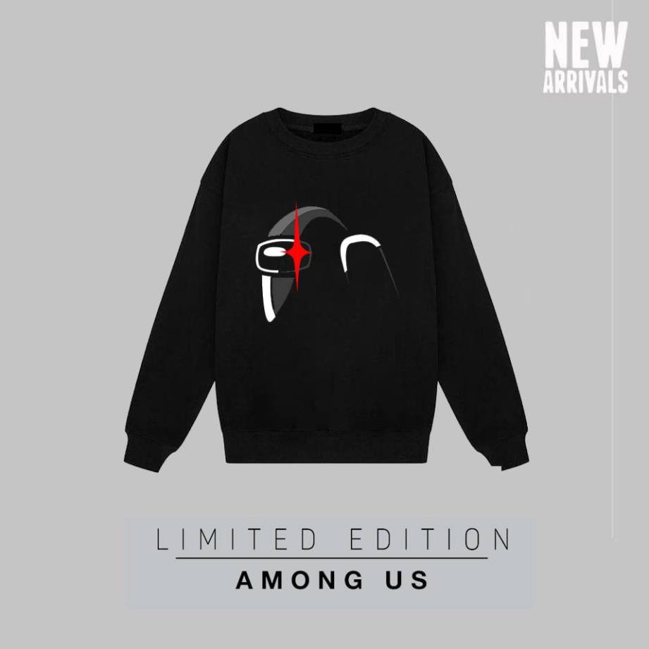 NEW- BST Áo sweater đen dài tay Among Us đẹp siêu ngầu giá rẻ nhất - mẫu mới HOT
