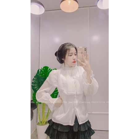 Áo sơ mi voan tiểu thư