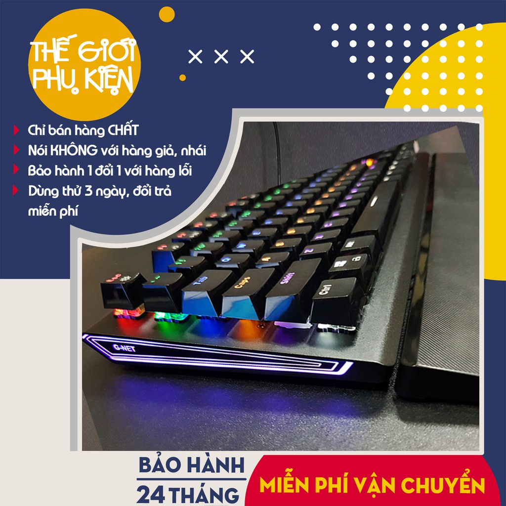 [Hàng Chính Hãng] Bàn phím cơ Gaming G-Net LK718, Bàn phím cơ Game G-Net LK718 - Bảo Hành 24 tháng