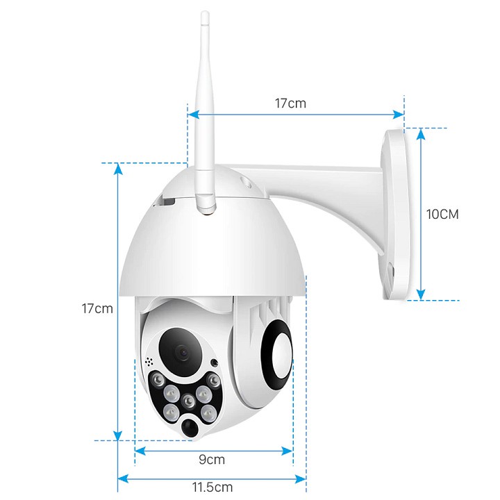 Camera WIFI Ngoài Trời Xoay 360 Yoosee X2000 Full HD, Hồng Ngoại quay đêm, Cảnh Báo Chuyển Động - Đàm Thoại 2 Chiều