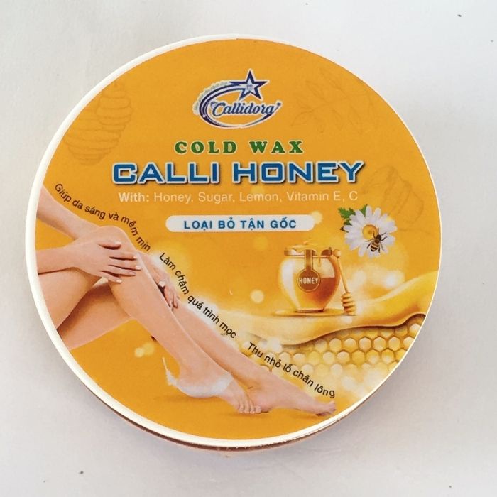 Wax tẩy lông an lành Calli Honey tặng kèm giấy + que wax - WCH
