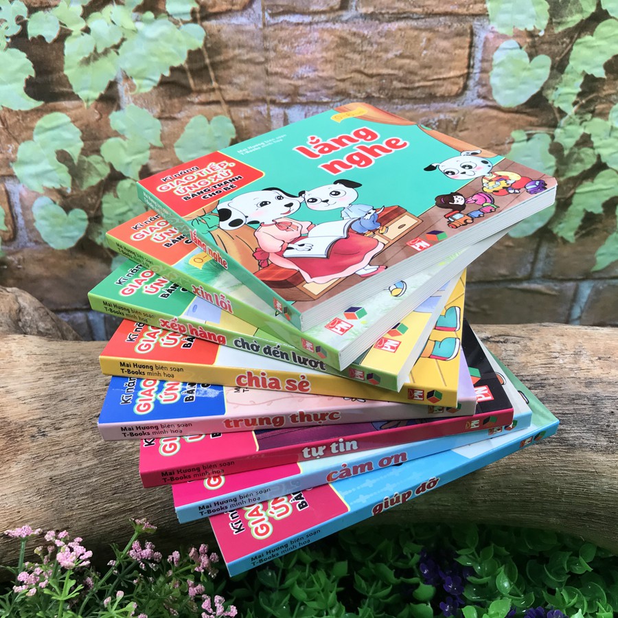 Sách - Kĩ Năng Giao Tiếp Ứng Xử Bằng Tranh Cho Bé (Bộ 8 Quyển) | BigBuy360 - bigbuy360.vn