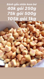 Bánh gấu nhân kem