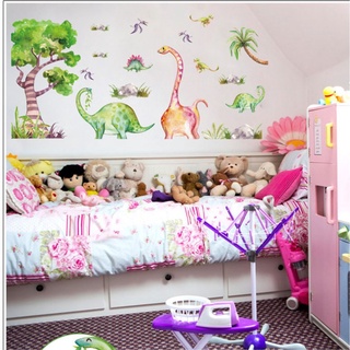 DECAL DÁN TƯỜNG KHỦNG LONG SẮC MÀU