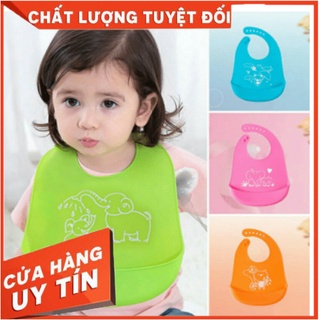 Yếm máng nhựa❣️[𝗙𝗥𝗘𝗘𝗦𝗛𝗜𝗣]❣️ không dính dễ vệ sinh thiết kế độc đáo