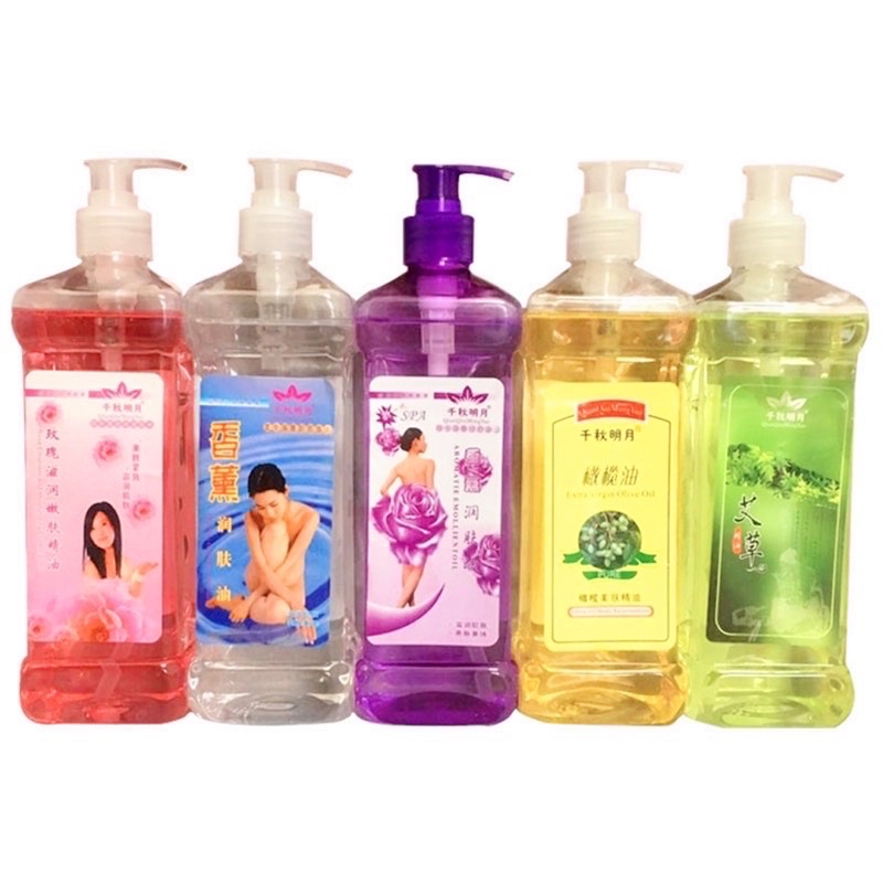 Dầu masage body hương sả chanh, gừng, ngải cứu… chai to 750ml chuyên dùng cho spa