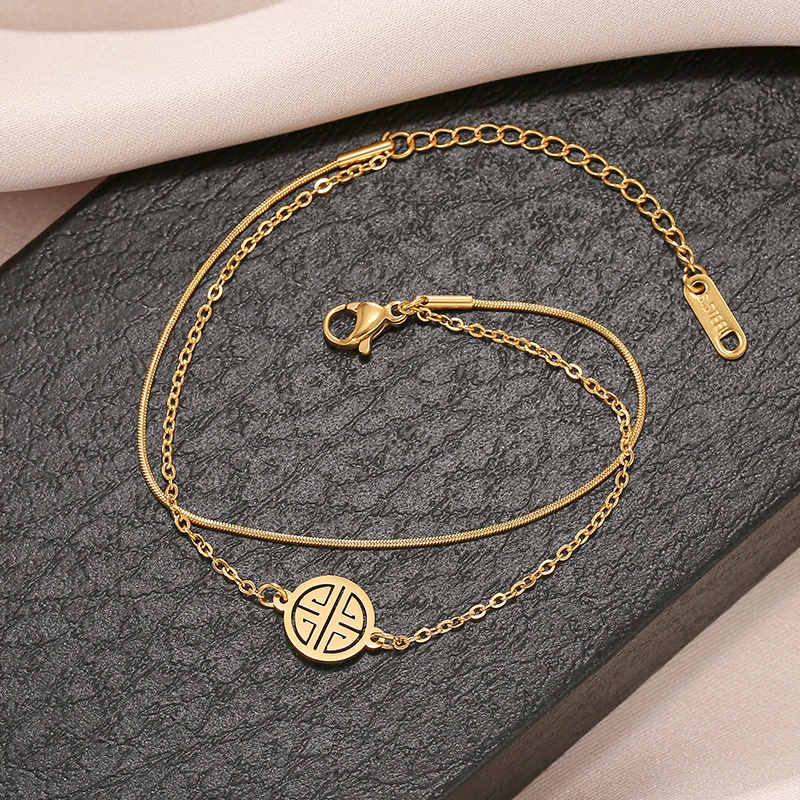Vòng Tay Xương Rắn Mạ Vàng 18k Sang Trọng Thời Trang