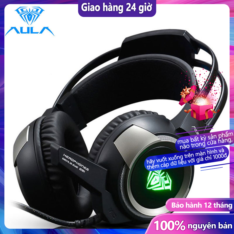 Tai Nghe Chơi Game Aula G91 Có Mic Và Đèn Led Chuyên Nghiệp