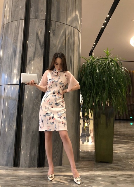 (ORDER) Sườn xám tay cánh dơi (ảnh thật ở cuối) | BigBuy360 - bigbuy360.vn