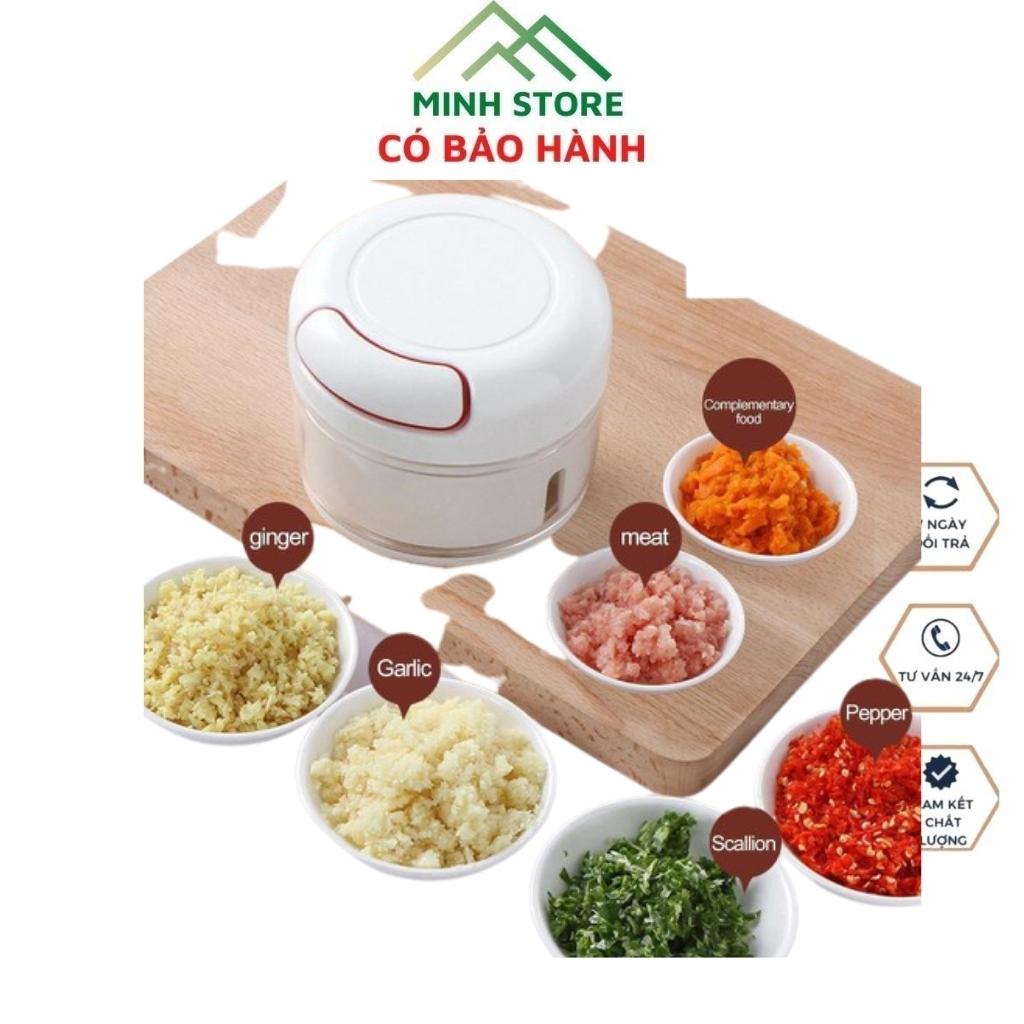 Máy xay đa năng cầm tay hành , tỏi , rau củ quả có cổng sạc usb