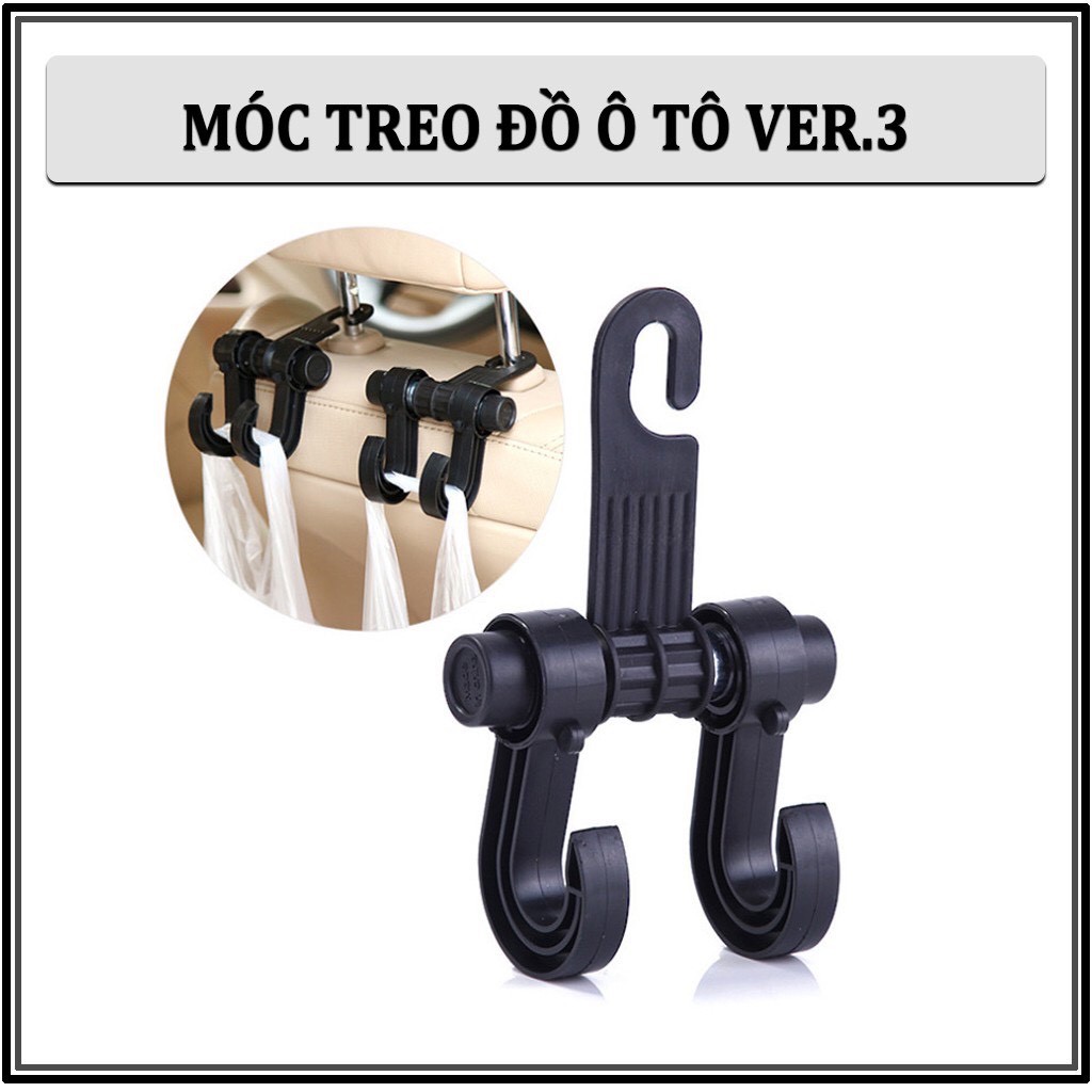 Móc treo đồ sau ghế ô tô, móc treo đồ xe hơi - 1 chiếc