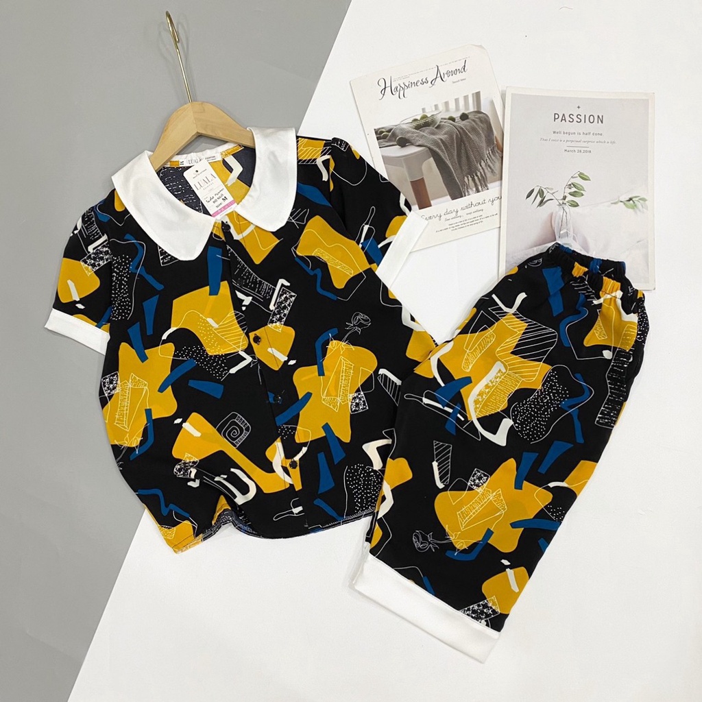 Bộ pijama lửng lụa latin, mango mềm mịn thoáng mát♥️hình in 4k sắc nét♥️không bai xù co rút vải♥️bao đẹp | BigBuy360 - bigbuy360.vn